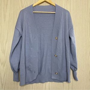 Perwinkle sweater cardigan